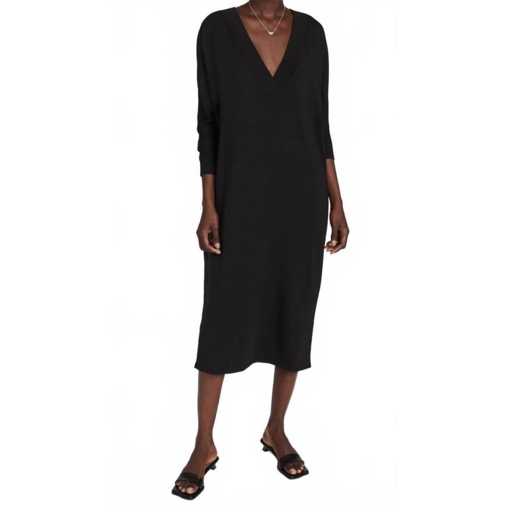 HATCH the visitor dress maternity nursing postpartum black one size - Picture 3 of 11